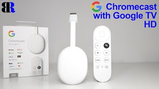 Google Chromecast with Google TV HD Unboxing  Set Up  2022 Release [upl. by Jdavie]