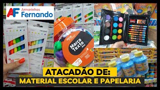 ATACADO DE MATERIAL ESCOLAR E PAPELARIA  ARMARINHOS FERNANDO [upl. by Arretal849]