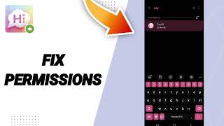 How To Fix Permissions On SayHi Chat App [upl. by Ataga]