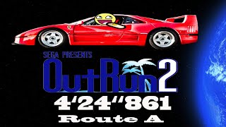 Outrun 2  Outrun Mode  Route A Automatic Speedrun  Time 424861 World Record [upl. by Boff]