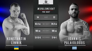 Cage Survivor 14 Konstantin Linnik vs John Palaiologos Full Fight [upl. by Peggir]