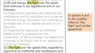 GMAT Sentence Correction  Beat The GMAT Verbal Challenge Question  October 7 2010 [upl. by Ettennig]