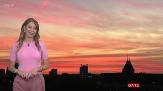 Elizabeth Rizzini BBC Weather 13th October 2024 [upl. by Ariat]