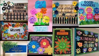 school wall and classroom decoration ideas easy class room decor [upl. by Onibas]