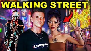 Walking Street Nightlife in Pattaya Thailand [upl. by Eachelle]