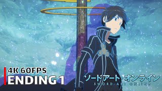 Sword Art Online  Ending 1 4K 60FPS  Creditless  CC [upl. by Squire]