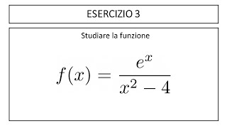 Studio di funzione esponenziale  Esercizio 3 [upl. by Leaw341]