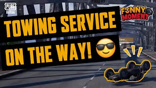 Towing service on the way 😎【Funny Moment  PUBG MOBILE】 [upl. by Donatelli69]