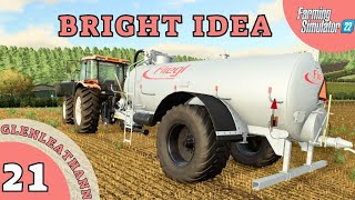 Bright IDEEA Total fail or brilliant  Farming Simulator 22 Glenleathann  Ep 21 [upl. by Nitsugua]