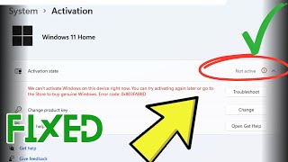 How to Fix windows not activated in windows 11 [upl. by Tanitansy]