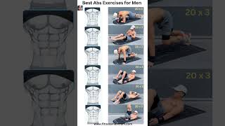 Best 6 Pack Abs Exercises for Men absworkout absworkoutathome shorts abs [upl. by Samid]