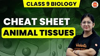 Cheat Sheet Animal Tissues  CBSE Class 9 Biology [upl. by Liborio]