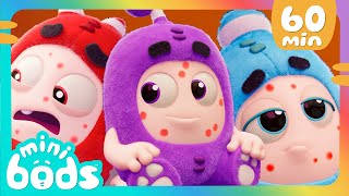 Contagious 😷  Minibods  Mini Oddbods  Baby Oddbods  Funny Cartoons For Kids [upl. by Nollek]