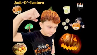 Jack  o  Lantern🎃  Halloween Part 2 👻🕯️ Pumpkin Carving🎃  Kids And Family Fun  GrowWithDany [upl. by Minta]