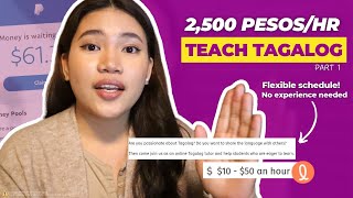 Earn 2500hr to Teach Tagalog Online teachermarie earnmoneyonline [upl. by Mogerly]