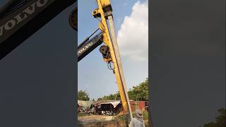 How to excavator drop hammer piling perfect shortsfeed shortvideo shorts short youtubeshorts [upl. by Nylrebma238]