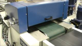 SOEST Single Roller Coater  for stains oils UV lacquersUV [upl. by Grimbal665]