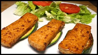 Tofu y Calabacín a la plancha con Salsa de Soja y Jengibre [upl. by Htnamas]