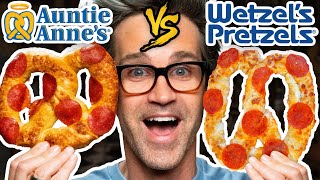 Auntie Annes vs Wetzels Pretzels Taste Test  Food Feuds [upl. by Llednahc699]