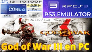 God of War III RPCS3 PS3 Emulator Build 002715080 GOW 3 mejores settings tips i3 10100F rx 570 [upl. by Heyer257]