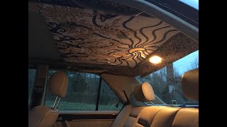 how to replace headliner on mercedes w124 [upl. by Cirdahc]