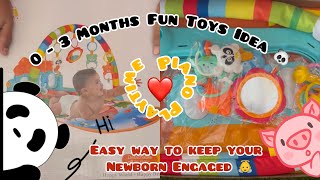 How to keep your NewBorn EngagedNewBorn EssentialsToys ideas for 0  3 Months Baby Baby FunTime [upl. by Rimola]