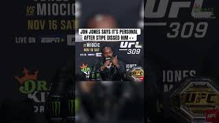 Jon Jones Says IT’S PERSONAL After Stipe Dissed His Family [upl. by Ngo]