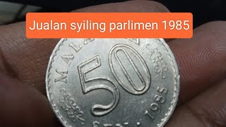 Jualan duit syiling parlimen 50 sen 1985 [upl. by Anhavas]