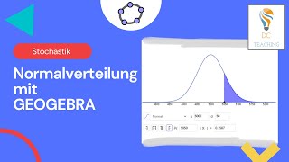 Die Normalverteilung und ihre Eigenschaften mit GEOGEBRA [upl. by Idnic]