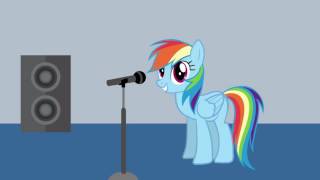 Rainbow Dash at Littlest Pet Shops Recording Studio Animation [upl. by Chancellor]