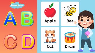 ABC Flashcards  Learn First Words amp ABCD Alphabets for Babies Toddlers amp Kids  ShiningBrains [upl. by Claudine]