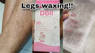 Legs waxing ni ate  Walang sakit day🦵🏽✨ [upl. by Ilecara394]