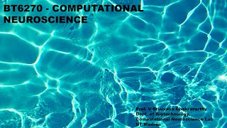 10 BT6270 Computational Neuroscience Intro  Hodgkin Huxley Model [upl. by Nepets]