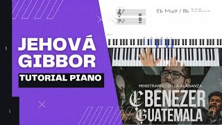 TUTORIAL PIANO  JEHOVÁ GIBBOR  EBENEZER GUATEMALA [upl. by Jonathan]