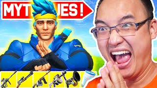 TOP 1 AVEC TOUTES LES ARMES MYTHIQUES SUR FORTNITE PRESQUE [upl. by Nonah]