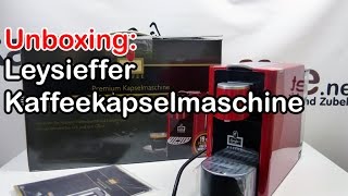 Unboxing Leysieffer Kaffeekapselmaschine [upl. by Cull]