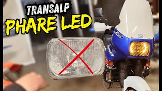 PHARE LED pour 20€ ⚡ TRANSALP 600 [upl. by Irek]