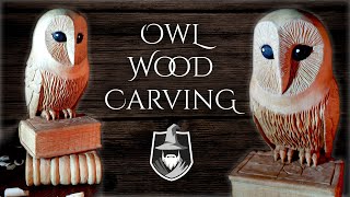 Intaglio Legno GUFO 🦉 OWL Wood Carving [upl. by Ab418]