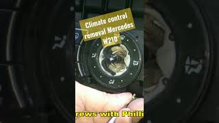 Climate control removal  MercedesBenz W210 [upl. by Esilana]