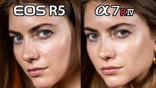 CANON EOS R5 vs SONY a7R IV Portrait Photography Comparison  Is the CANON BETTER [upl. by Mackenie]