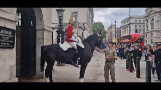 Medical emergency dismount carried out on the left side of the court yard horses backed into box [upl. by Akinahc96]