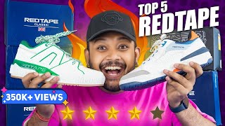 Top 5 Best Red Tape White ShoesSneakers for Men 🔥 Amazon Shoes Haul 2024  ONE CHANCE [upl. by Dimond]