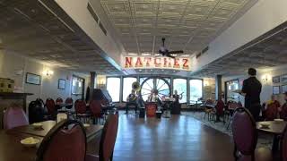 New Orleans Natchez Steamboat Lunch and listening to a jazz band [upl. by Capwell]