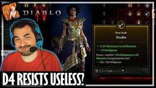 RESISTS ARE USELESS IN D4  Diablo 4 [upl. by Asiluy431]