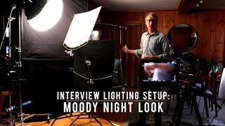 Interview Lighting Setup  Moody Night Look [upl. by Tsiuqram]