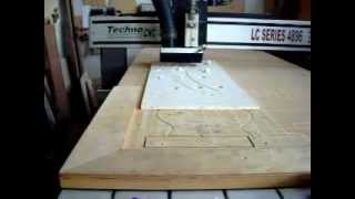 FoamStream rib CNC cutting at New Orleans Guitar Co [upl. by Anot]