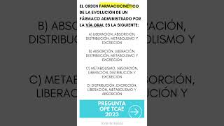 ✅ PREGUNTA TEST TCAE 01💊 FARMACOLOGIA OPE 2023 [upl. by Rollie]