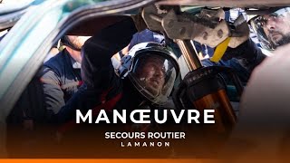 Manœuvre  secours routier à Lamanon [upl. by Held]