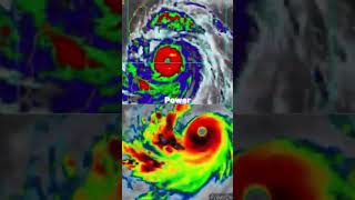 Super typhoon Meranti vs super typhoon mangkhut [upl. by Nwahsaj]