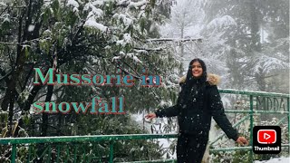 snowfall in mussoorie feb 2024☃️ Mussoorie mein barfh padi❄️ youtubevedio viral snowfall [upl. by Rosette231]